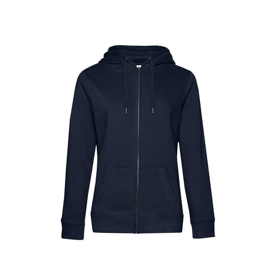 Damska bluza na zamek z kapturem Queen WW03Q Navy Blue