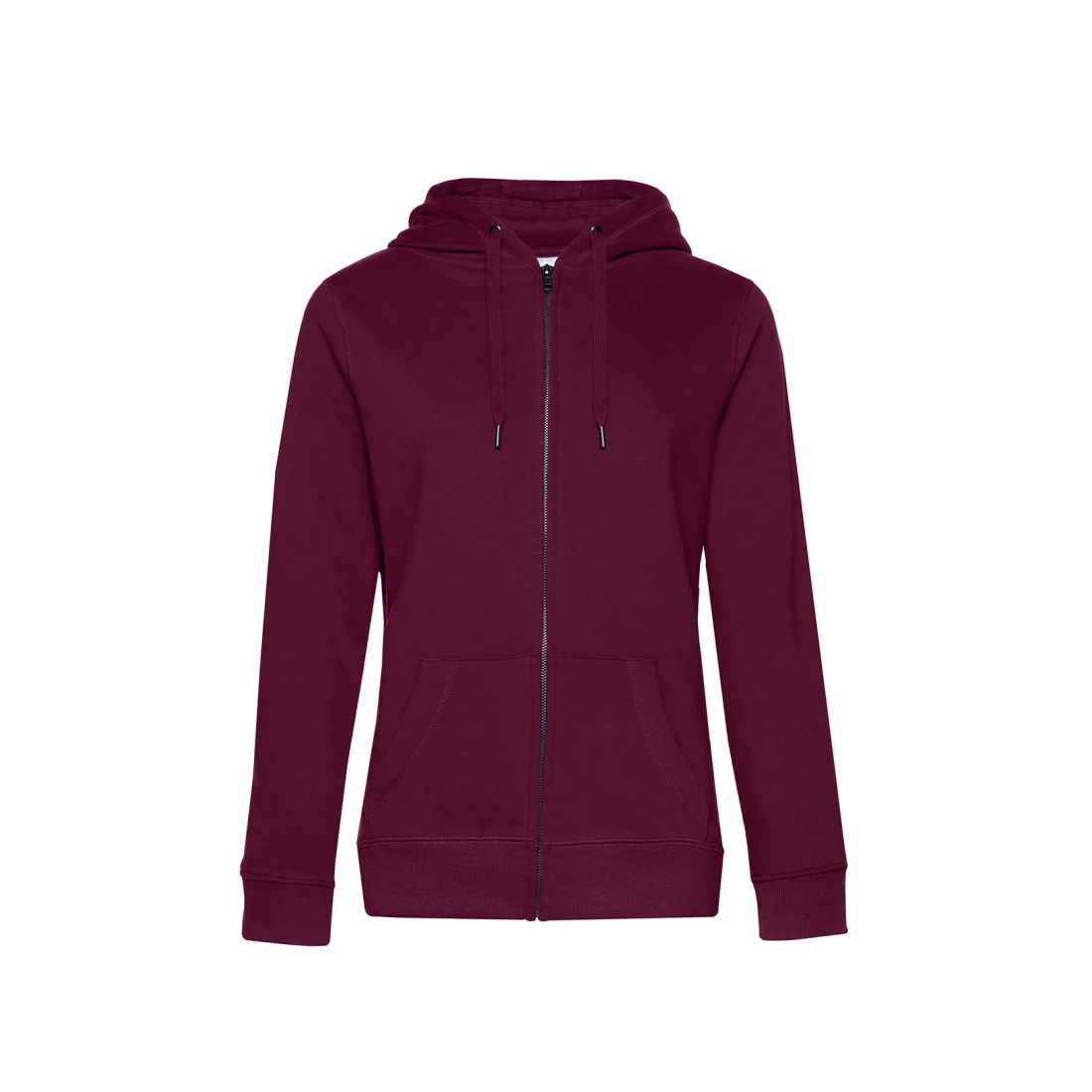 Damska bluza na zamek z kapturem Queen WW03Q Dark Cherry