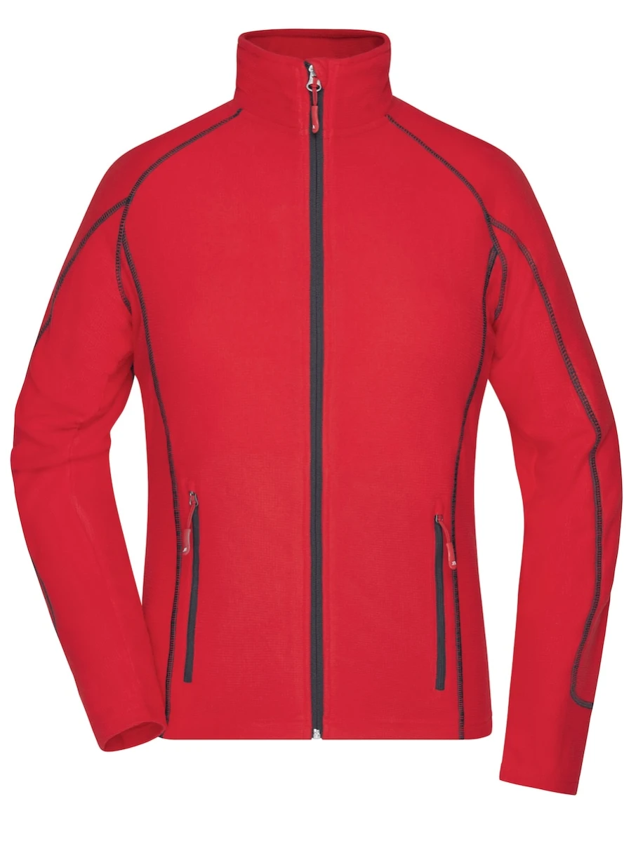 Damski polar Structure JN596 Red/Carbon