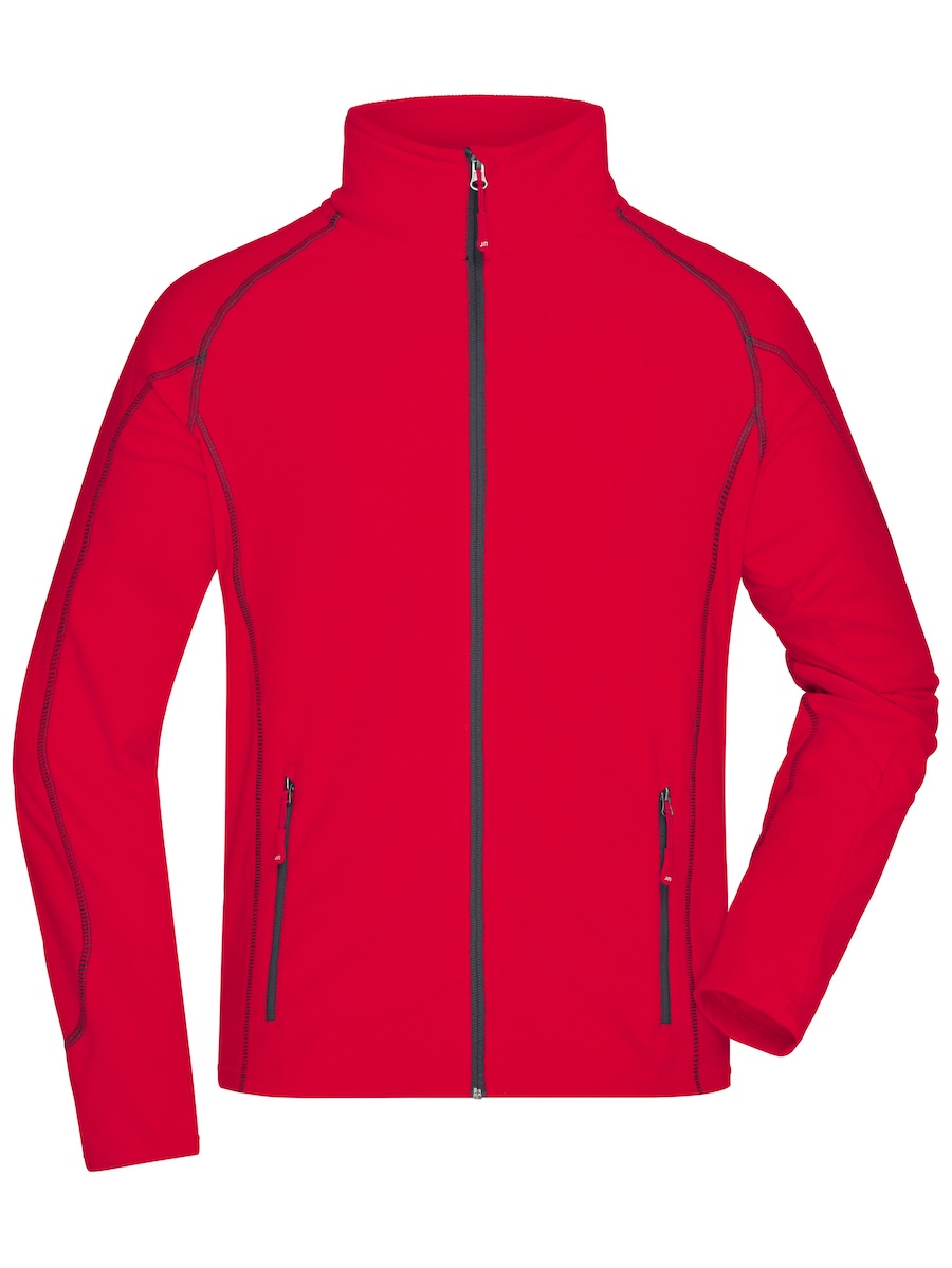 Męski polar Structure JN597 Red/Carbon