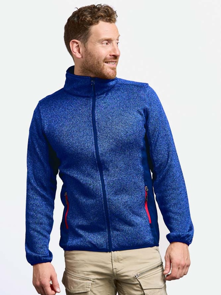 Polar Promodoro Knit Jacket Workwear 7700 Heather Royal
