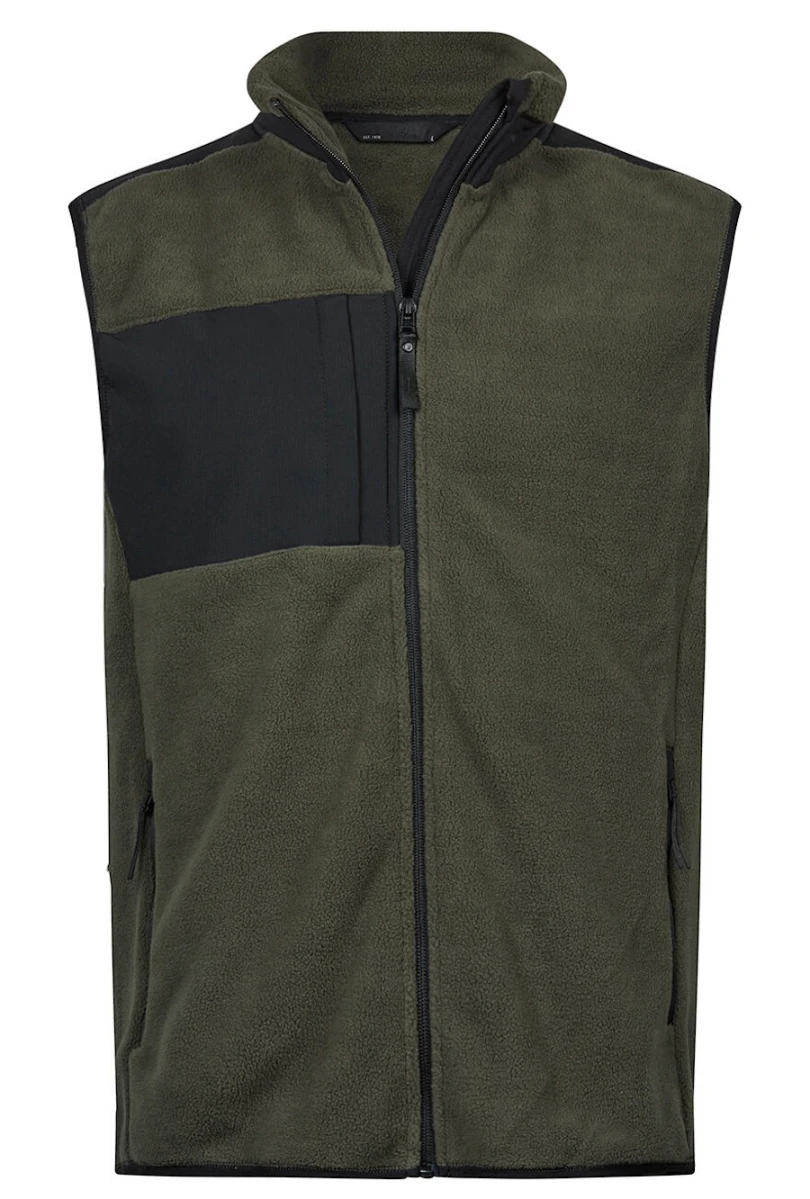 Polarowy bezrękawnik Tee Jays Mountain 9122 Deep Green/Black