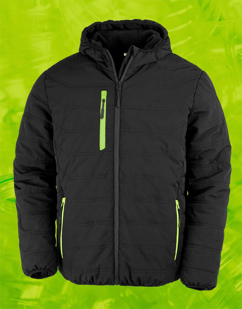 Kurtka Unisex Result Black Compass R240X Black/Lime