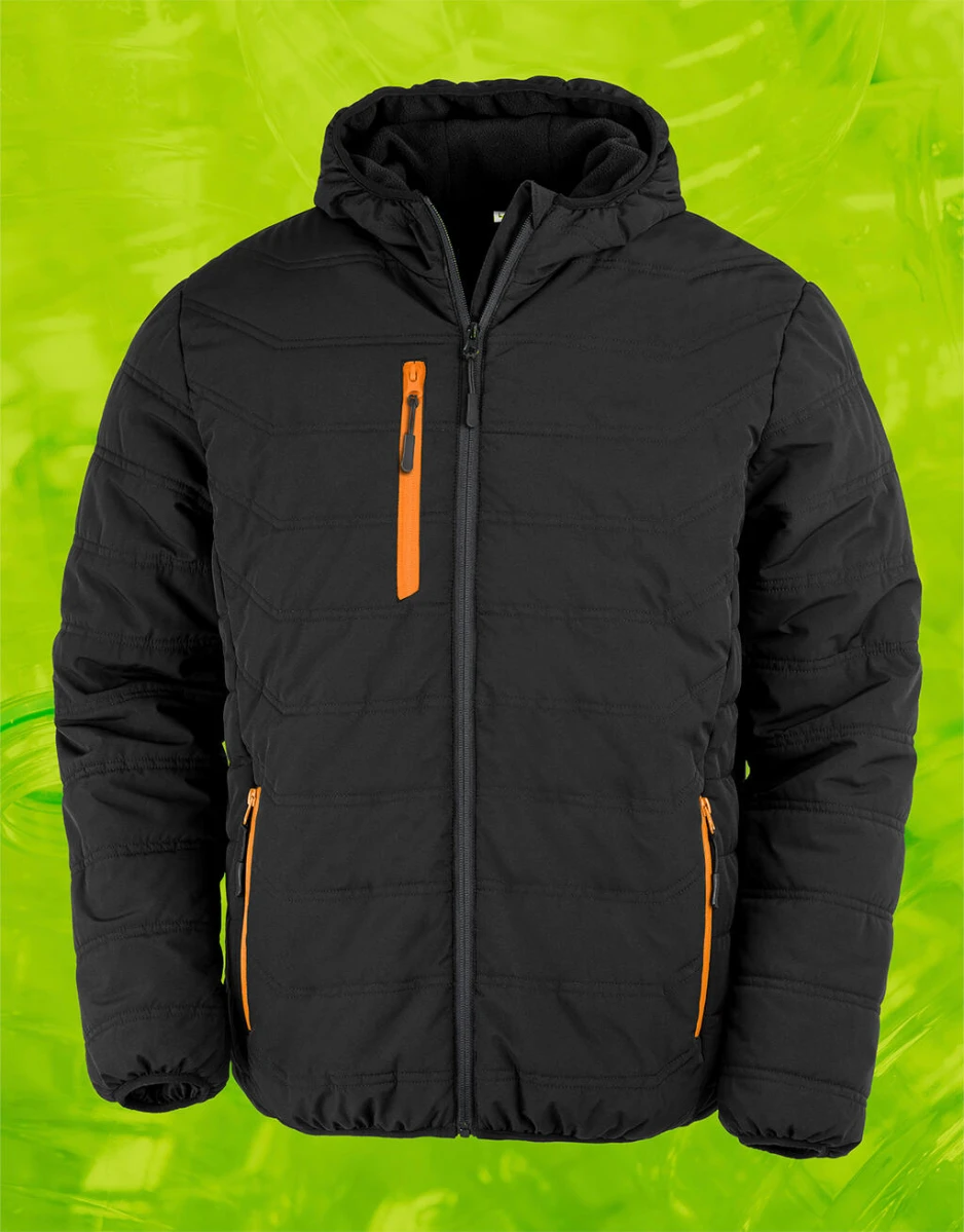 Kurtka Unisex Result Black Compass R240X Black/Orange