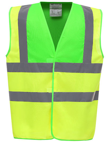 Kamizelka odblaskowa Fluo YOKO HVW100 Fluo Yellow/Lime