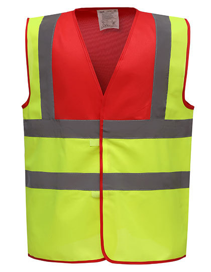 Kamizelka odblaskowa Fluo YOKO HVW100 Fluo Yelllow/Red