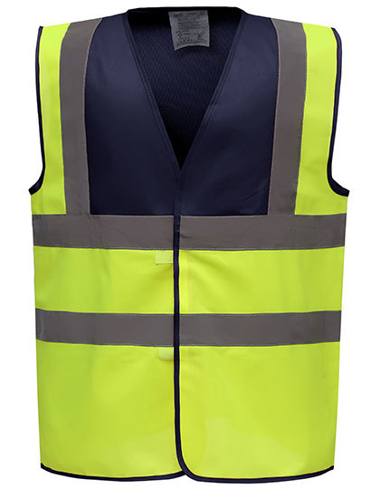 Kamizelka odblaskowa Fluo YOKO HVW100 Fluo Yellow/Navy