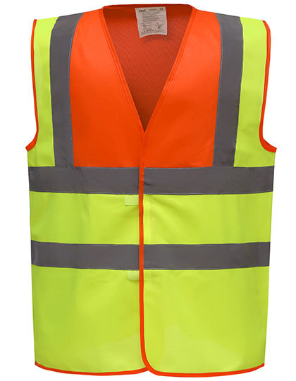 Kamizelka odblaskowa Fluo YOKO HVW100 Fluo Yellow/Orange