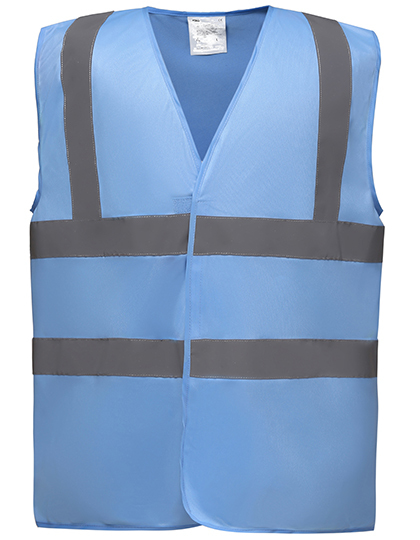 Kamizelka odblaskowa Fluo YOKO HVW100 Sky Blue