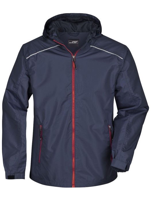 Męska kurtka Rain Jacket JN1118 (Navy/Red)