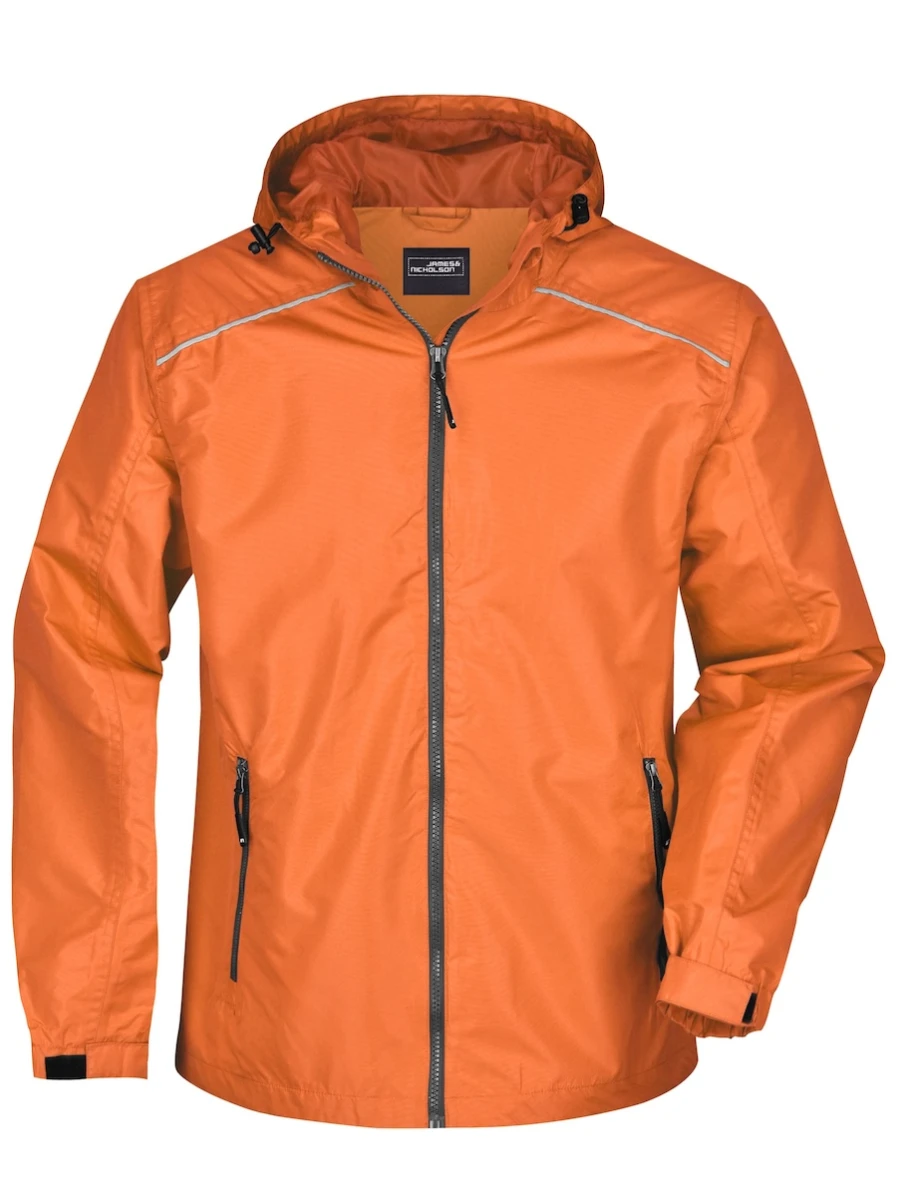 Męska kurtka Rain Jacket JN1118 Orange/Carbon