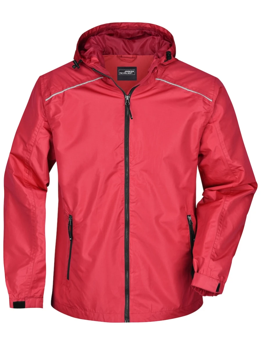 Męska kurtka Rain Jacket JN1118 Red/Black
