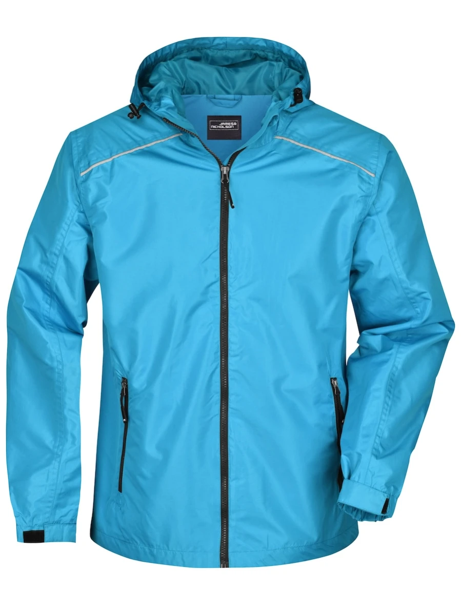 Męska kurtka Rain Jacket JN1118 Turquoise/Iron Grey