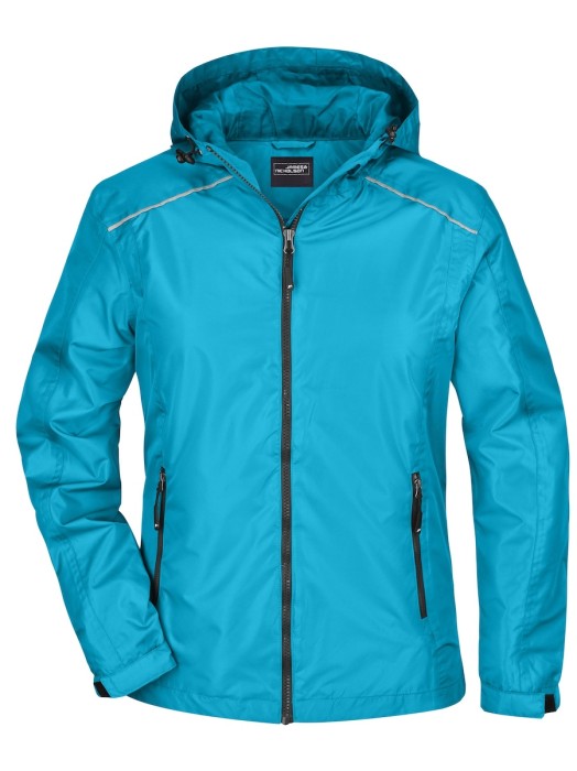 Damska kurtka Rain Jacket JN1117 Turquoise/Iron Grey