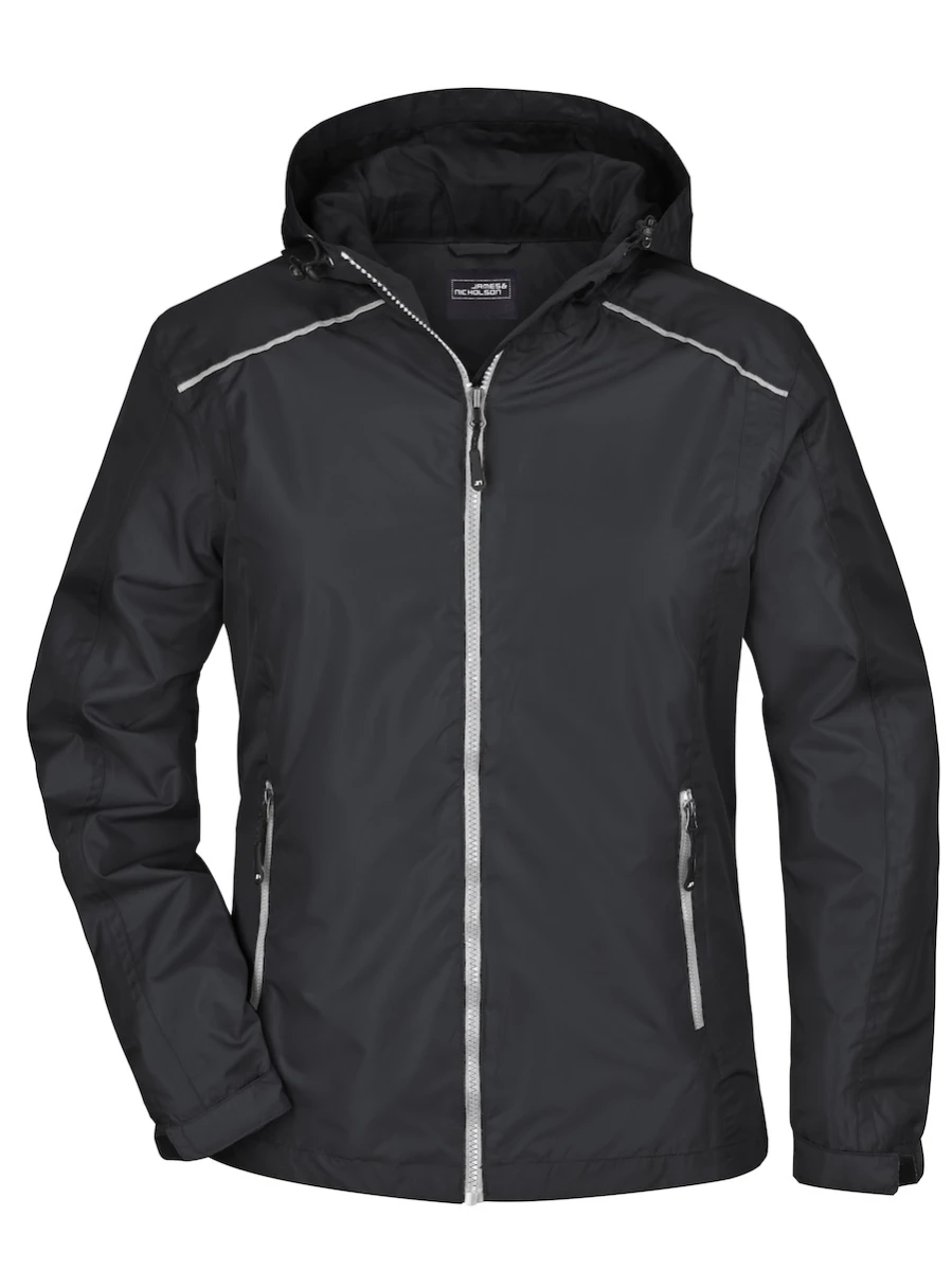 Damska kurtka Rain Jacket JN1117 Black/Silver