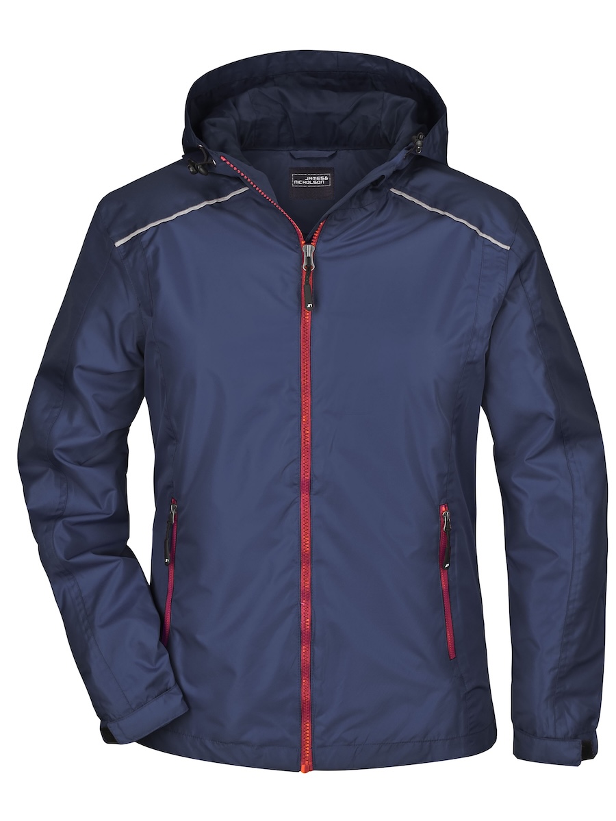 Damska kurtka Rain Jacket JN1117 Navy/Red