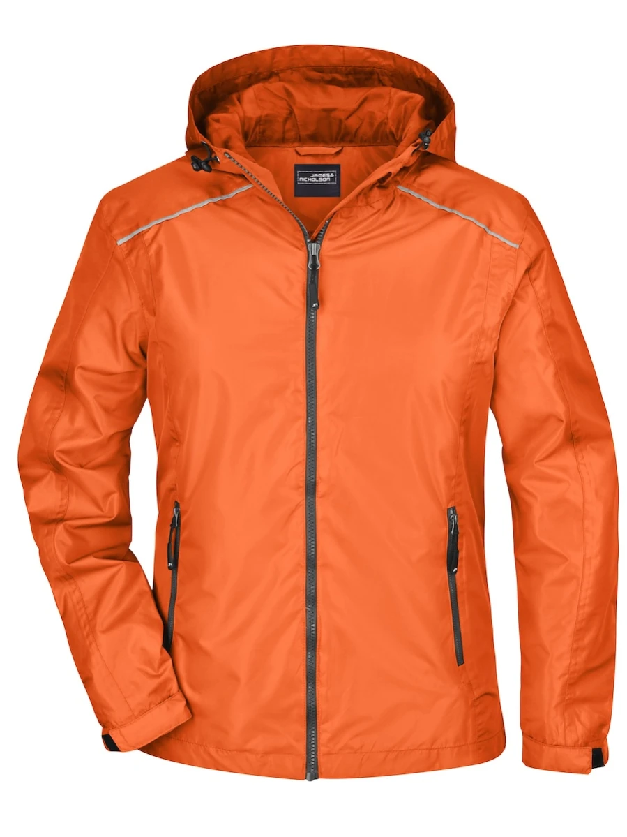 Damska kurtka Rain Jacket JN1117 Orange/Carbon