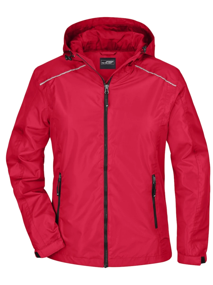 Damska kurtka Rain Jacket JN1117 Red/Black