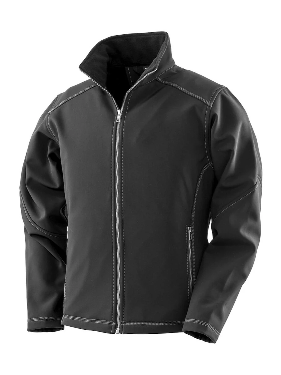 Damski Softshell Result Treble Stitch R455F Black