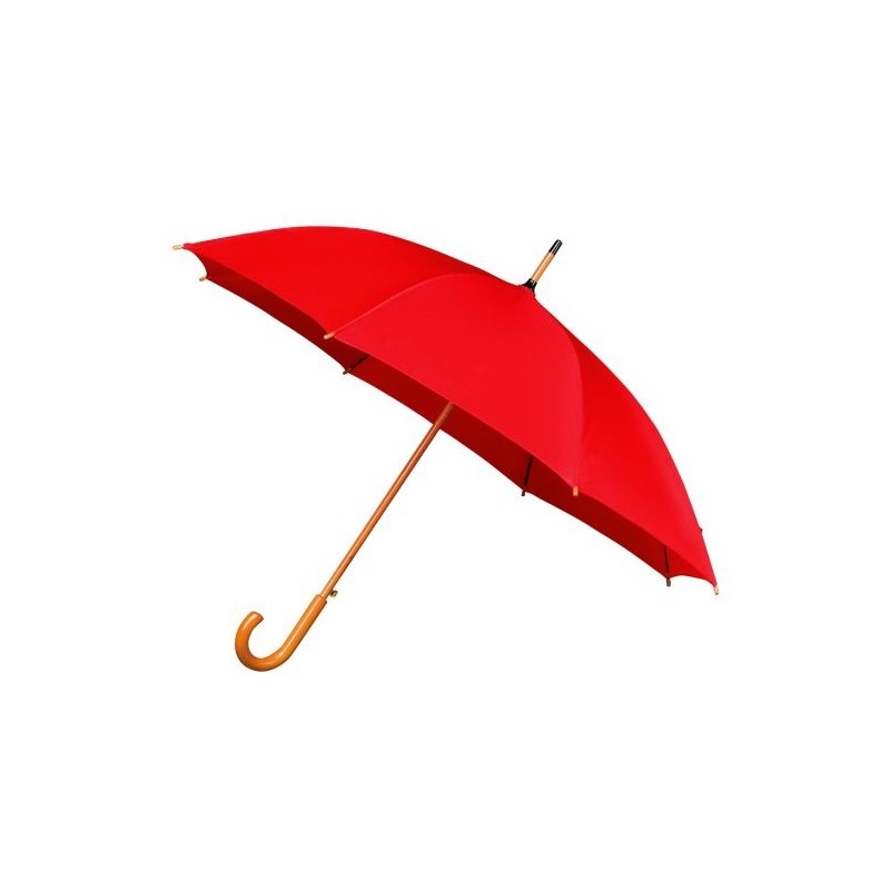 Parasol Impliva z drewnianą rączką LA-15 Red
