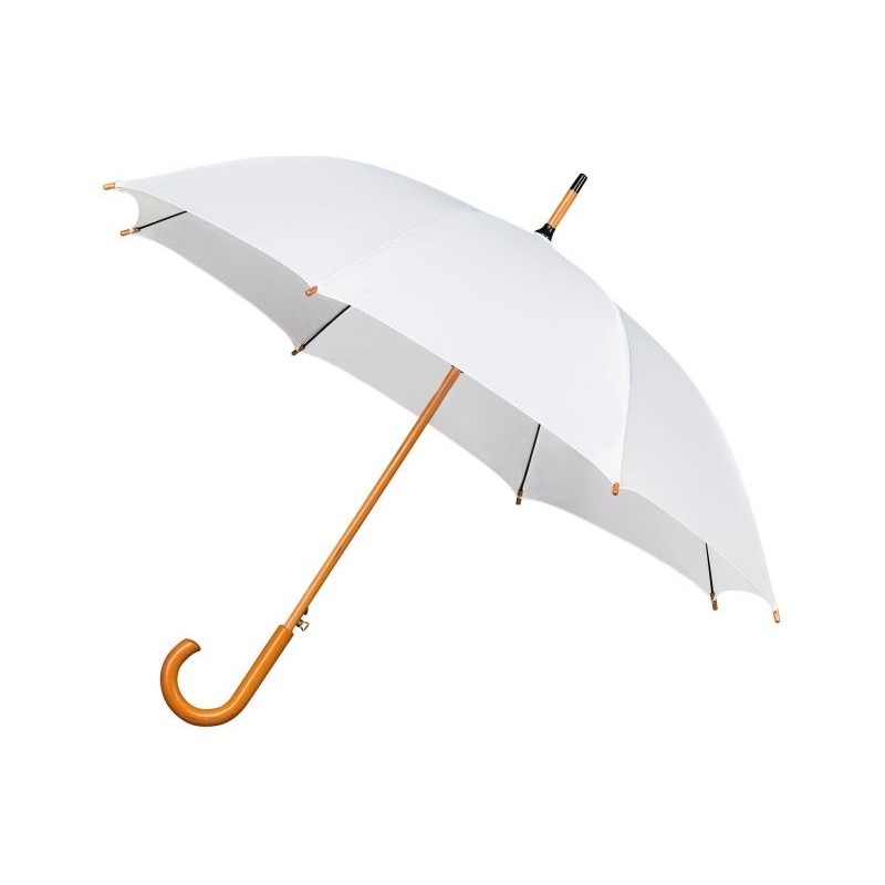 Parasol Impliva z drewnianą rączką LA-15 White