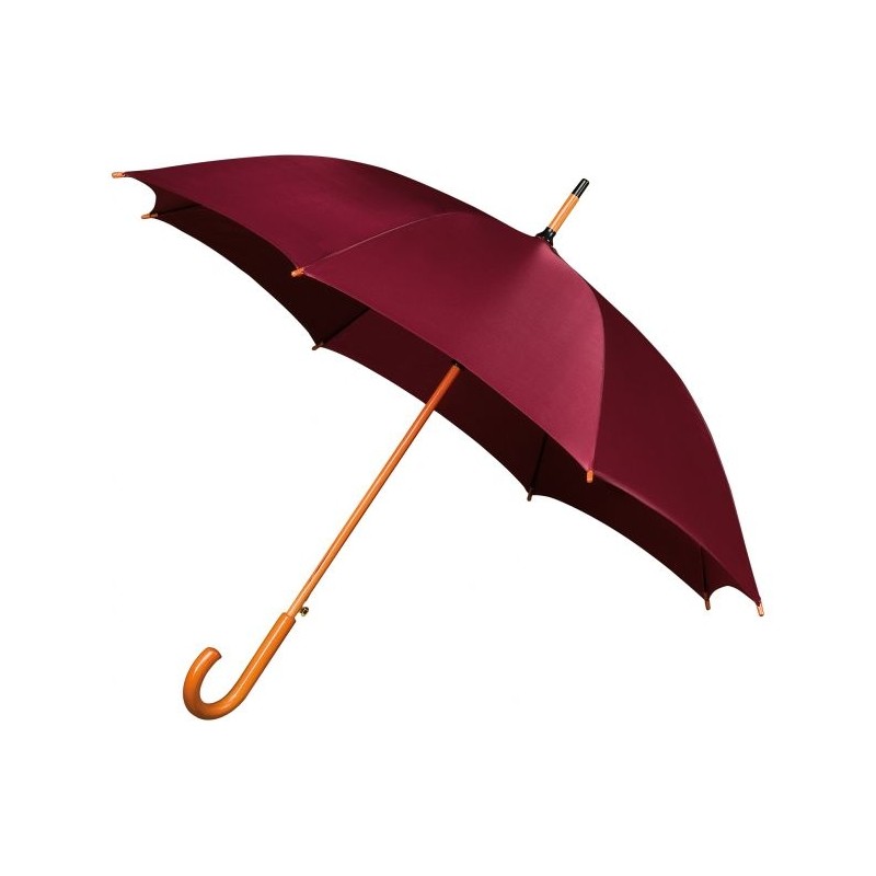 Parasol Impliva z drewnianą rączką LA-15 Burgundy