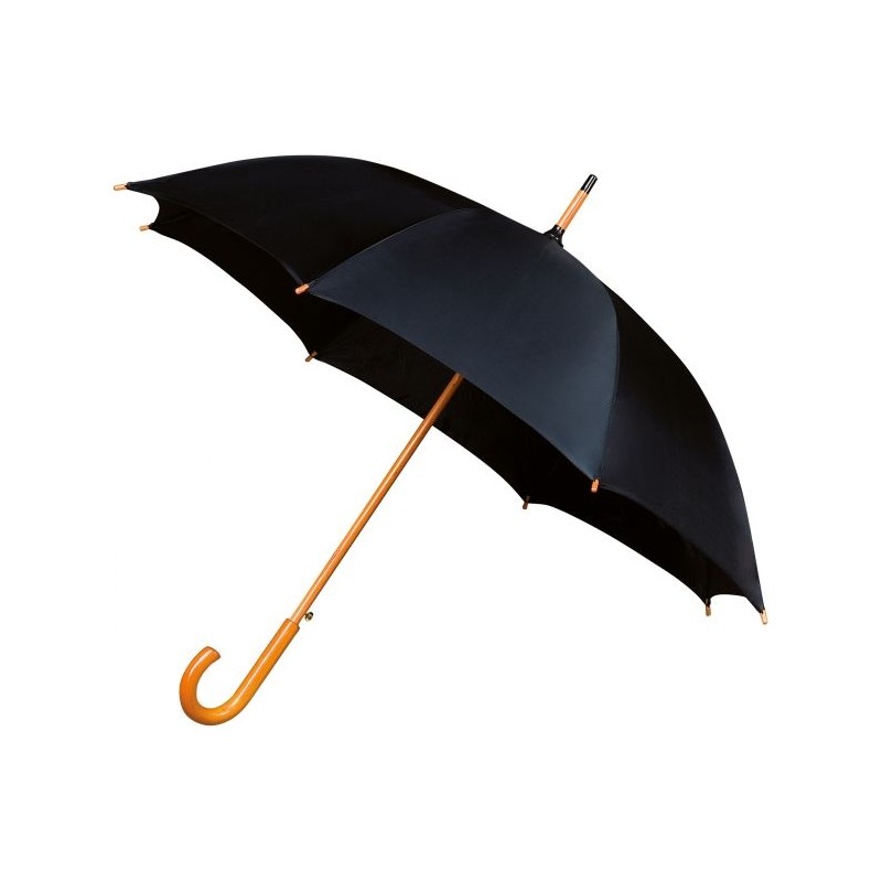 Parasol Impliva z drewnianą rączką LA-15 Black
