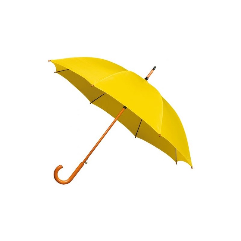 Parasol Impliva z drewnianą rączką LA-15 Yellow