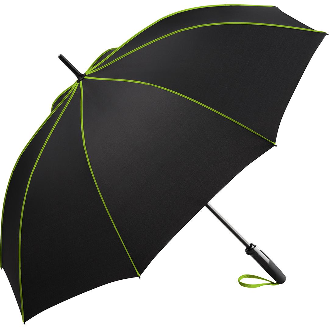 Parasol AC Midsize Umbrella FARE® Seam 4399 Black/Lime