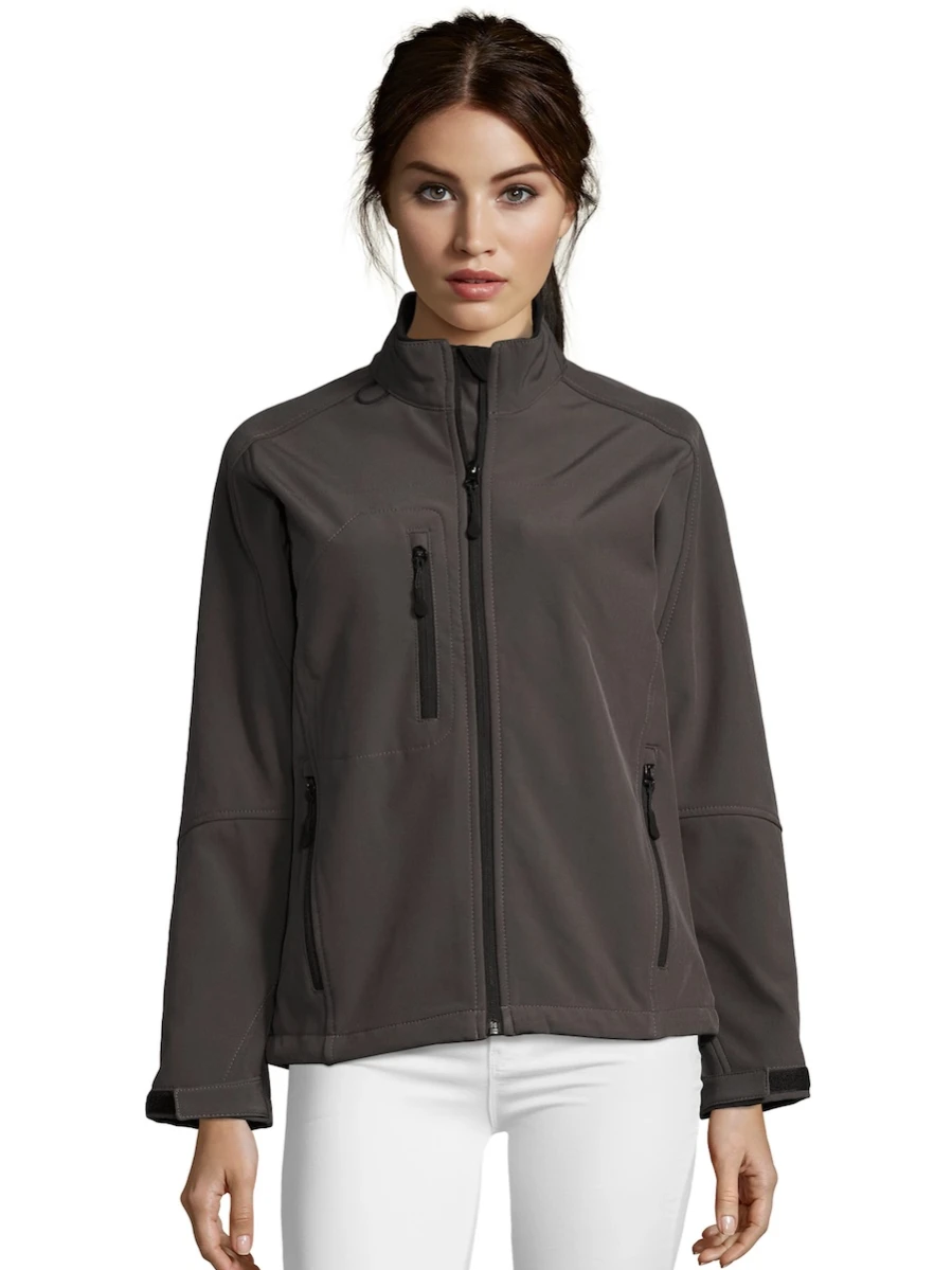 Damska kurtka softshell Sols Roxy 46800 Charcoal Grey