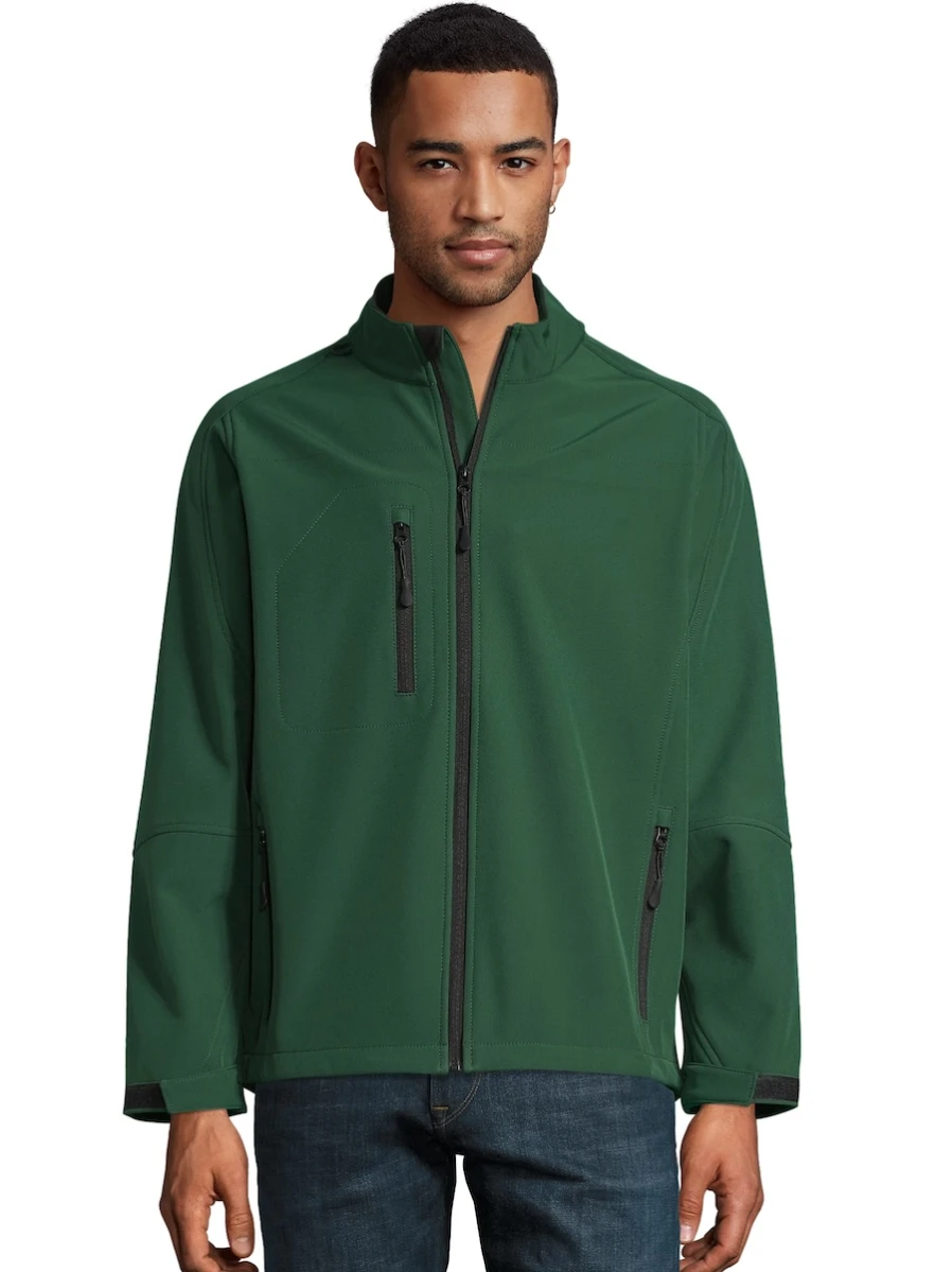 Męska kurtka softshell Relax 46600 Bottle Green