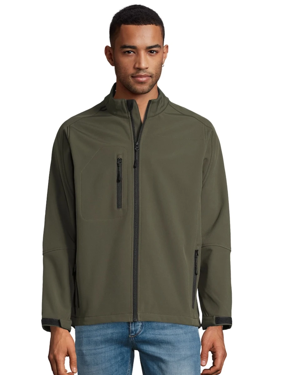 Męska kurtka softshell Relax 46600 Army