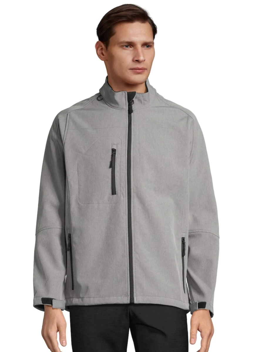Męska kurtka softshell Relax 46600 Grey Melange