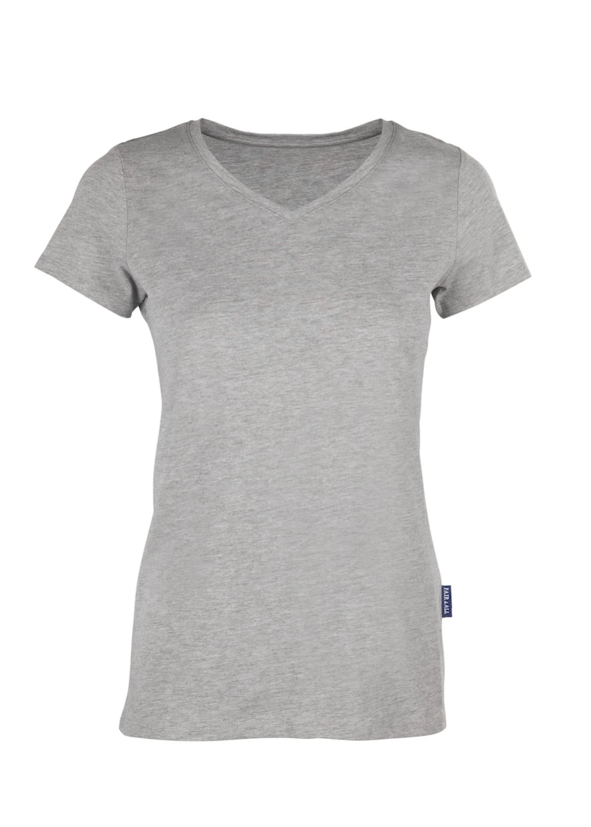 Damska koszulka Luxury V-Neck 202 Grey Melange