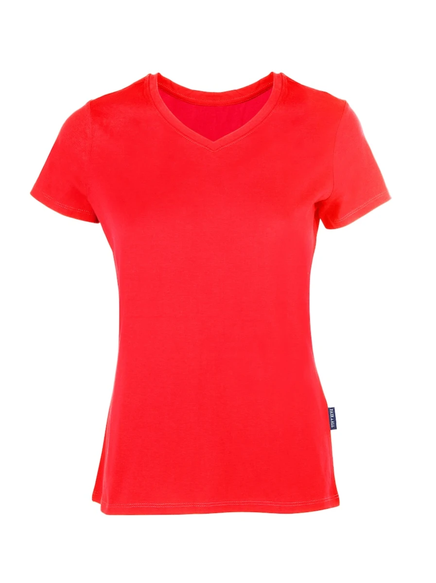 Damska koszulka Luxury V-Neck 202 Red