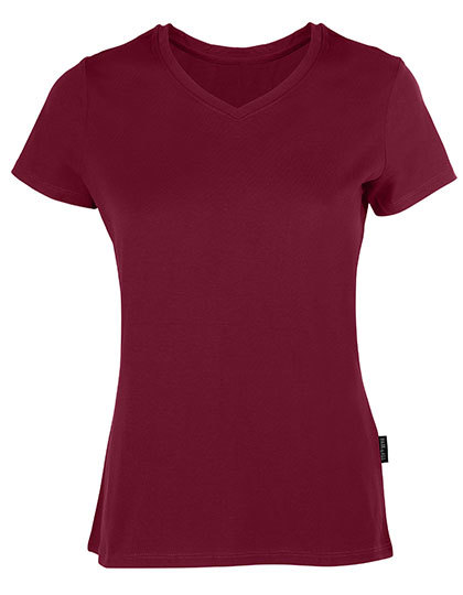 Damska koszulka Luxury V-Neck 202 Bordeaux