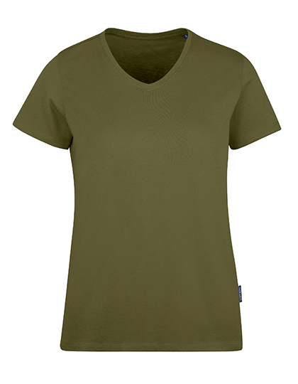 Damska koszulka Luxury V-Neck 202 Olive