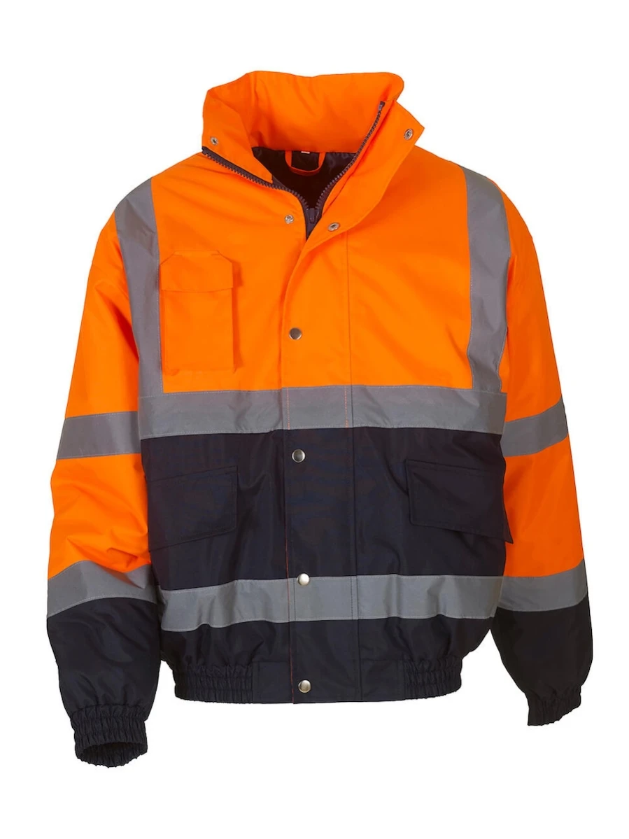 Kurtka YOKO Fluo Bomber HVP218 Fluo Orange/Navy