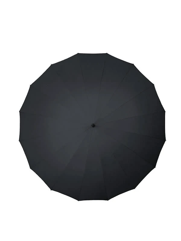 Czarny parasol reklamowy 16 panelowy Impliva GR-440