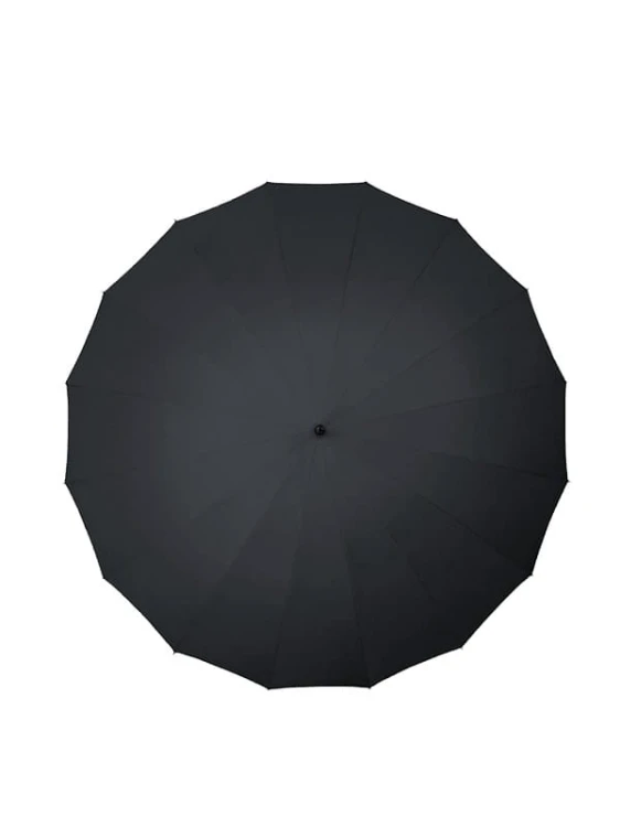 Czarny parasol reklamowy 16 panelowy Impliva GR-440