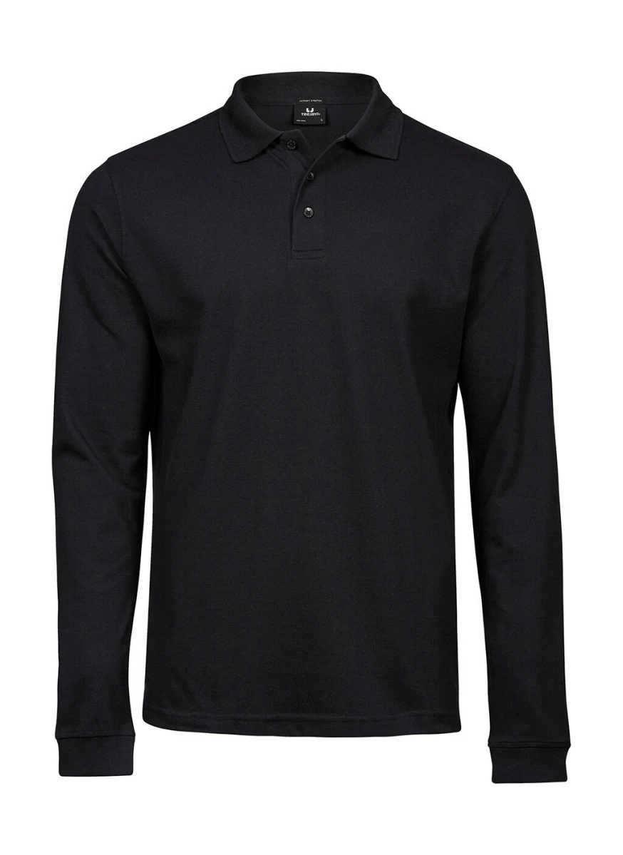 Męskie Polo Luxury Stretch LS 1406 Black