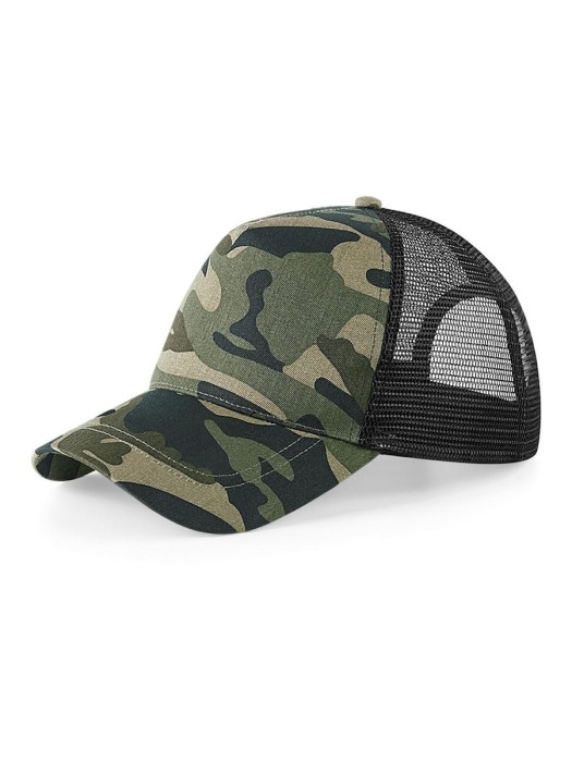 Czapka Beechfield Trucker Camo B694 Jungle CamoBlack
