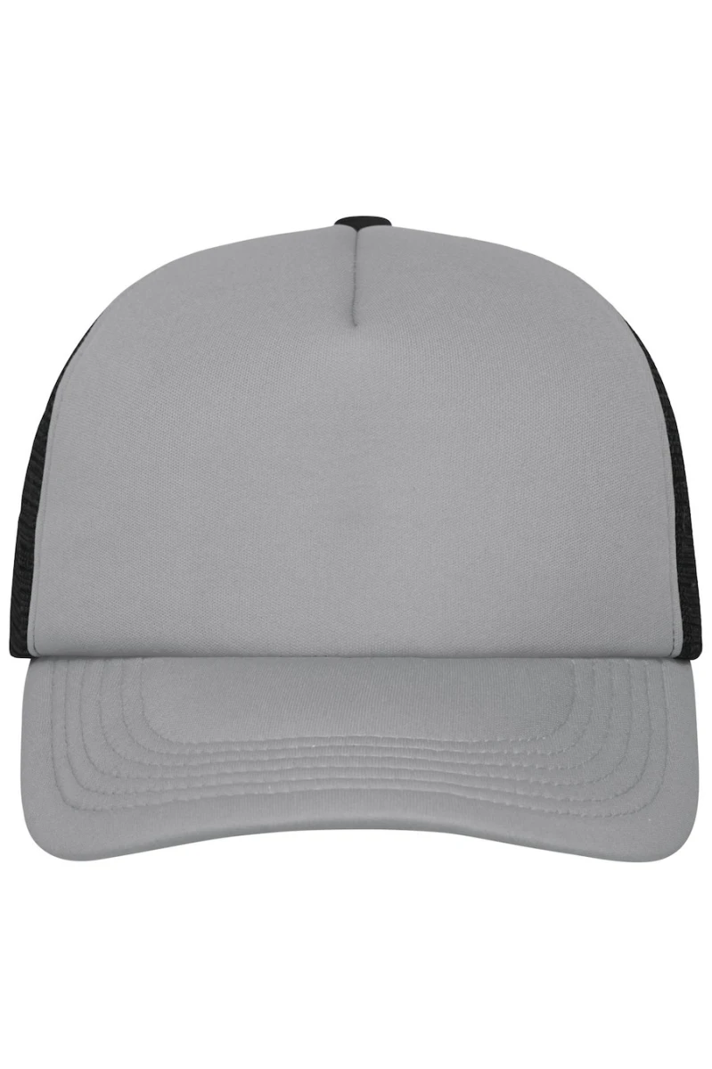Czapka 5 Panel Polyester Mesh Cap MB070 Dark Grey/Black