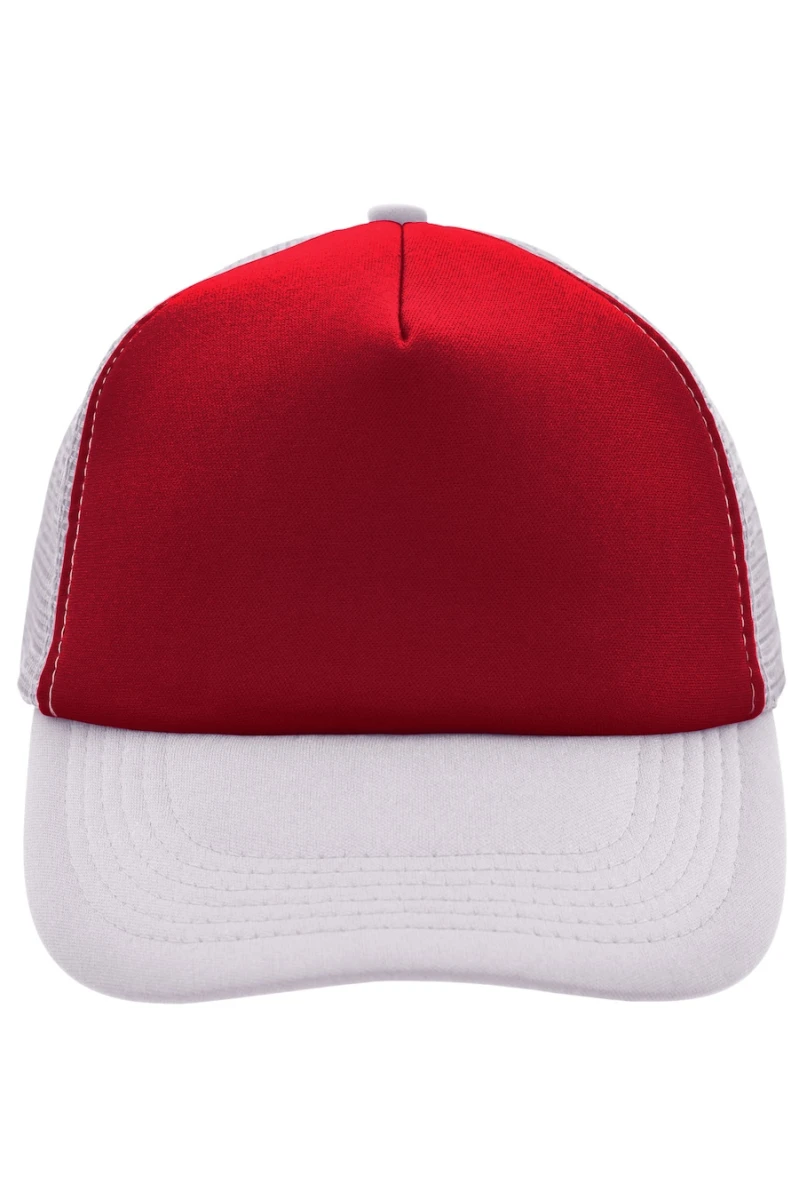 Czapka 5 Panel Polyester Mesh Cap MB070 Red/White
