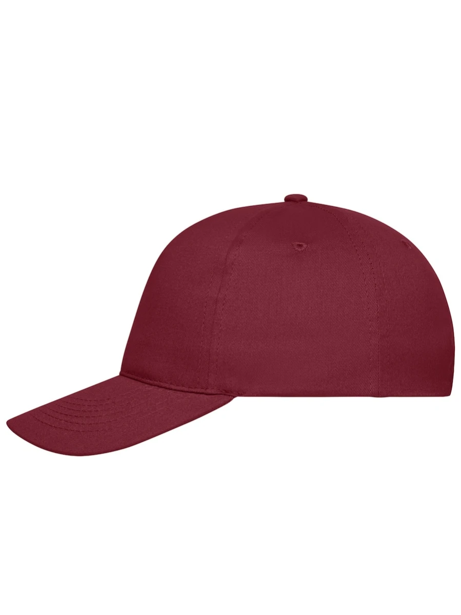 Czapka 5 Panel Cap Bio Cotton Burgundy