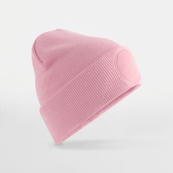 Czapka Beechfield z okrągłą naszywką B446 Dusky Pink