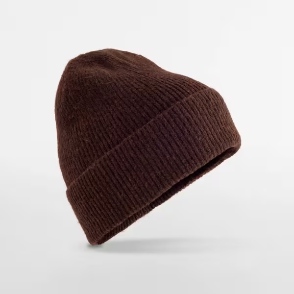 Czapka Wool Blend Beanie B388 Brown Marl
