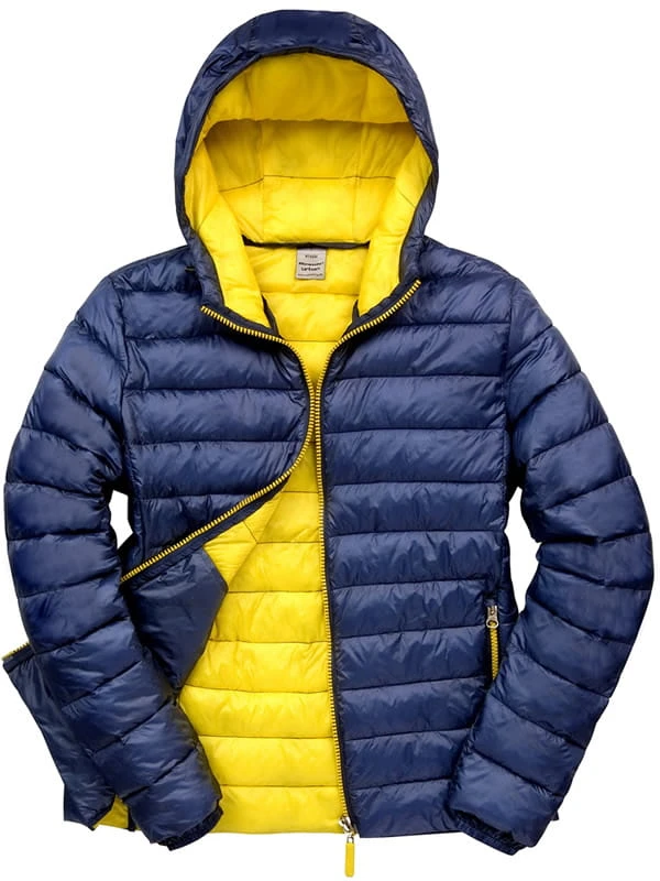 Męska kurtka pikowana Result Snow Bird - kolor Navy Yellow