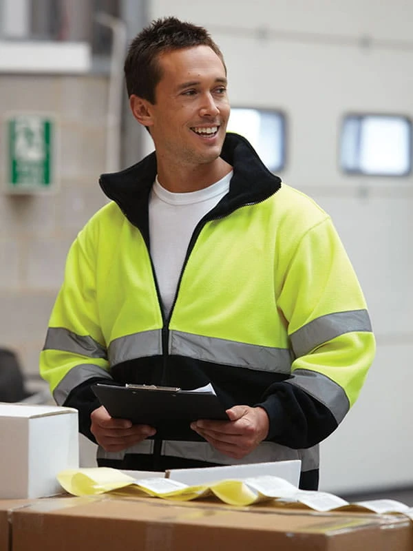 Kurtka robocza z polaru Yoko Hi-Vis HVK10B