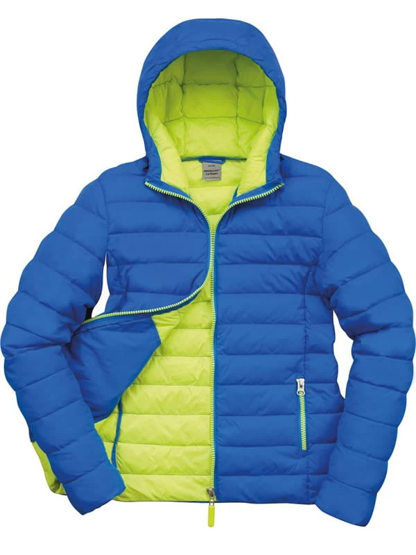 Damska kurtka pikowana Result Snow Bird - kolor Ocean Blue Lime